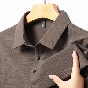 Monarch – Chemise Homme à Imprimé Géométrique en Tissu Texturé