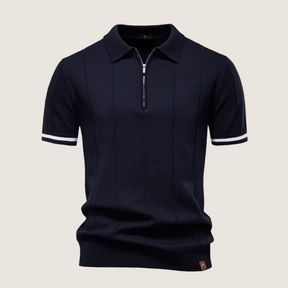 Monarch – Polo Slim Fit pour Homme avec Fermeture Éclair – Style Minimaliste et Confort pour Toutes les Occasions