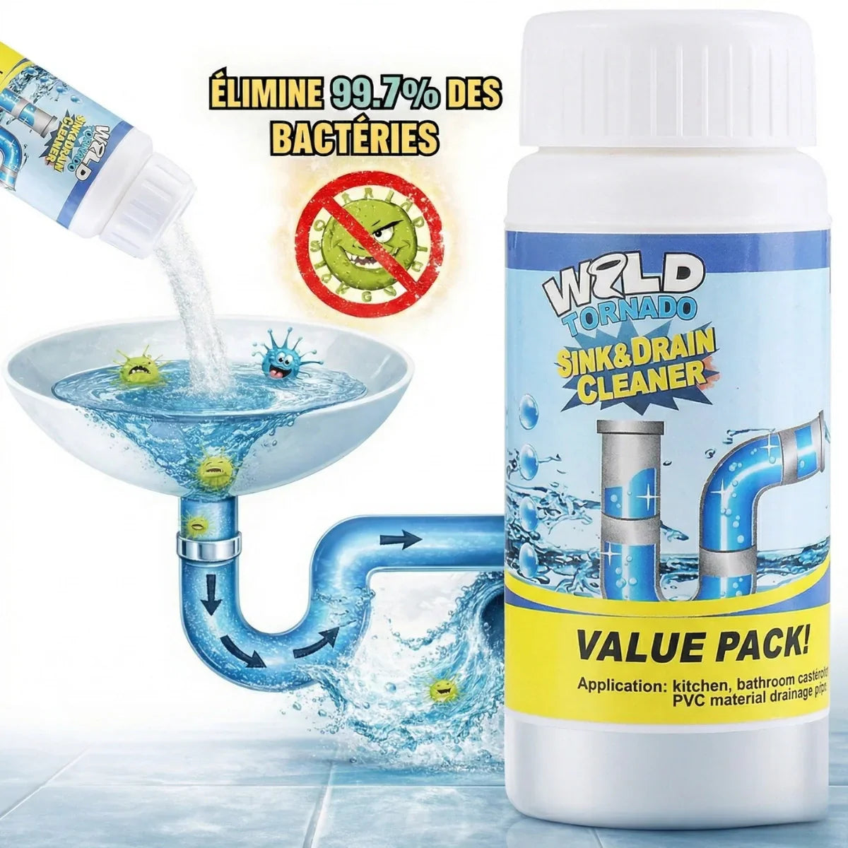 Monarch | Déboucheur Mousse Active – WildTornado™ Pro