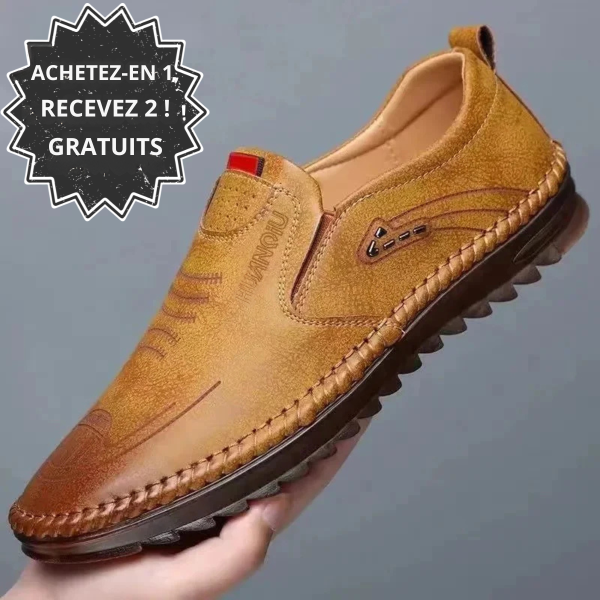 Heren instaploafers van leer - [KOOP 1, KRIJG ER 2 GRATIS]