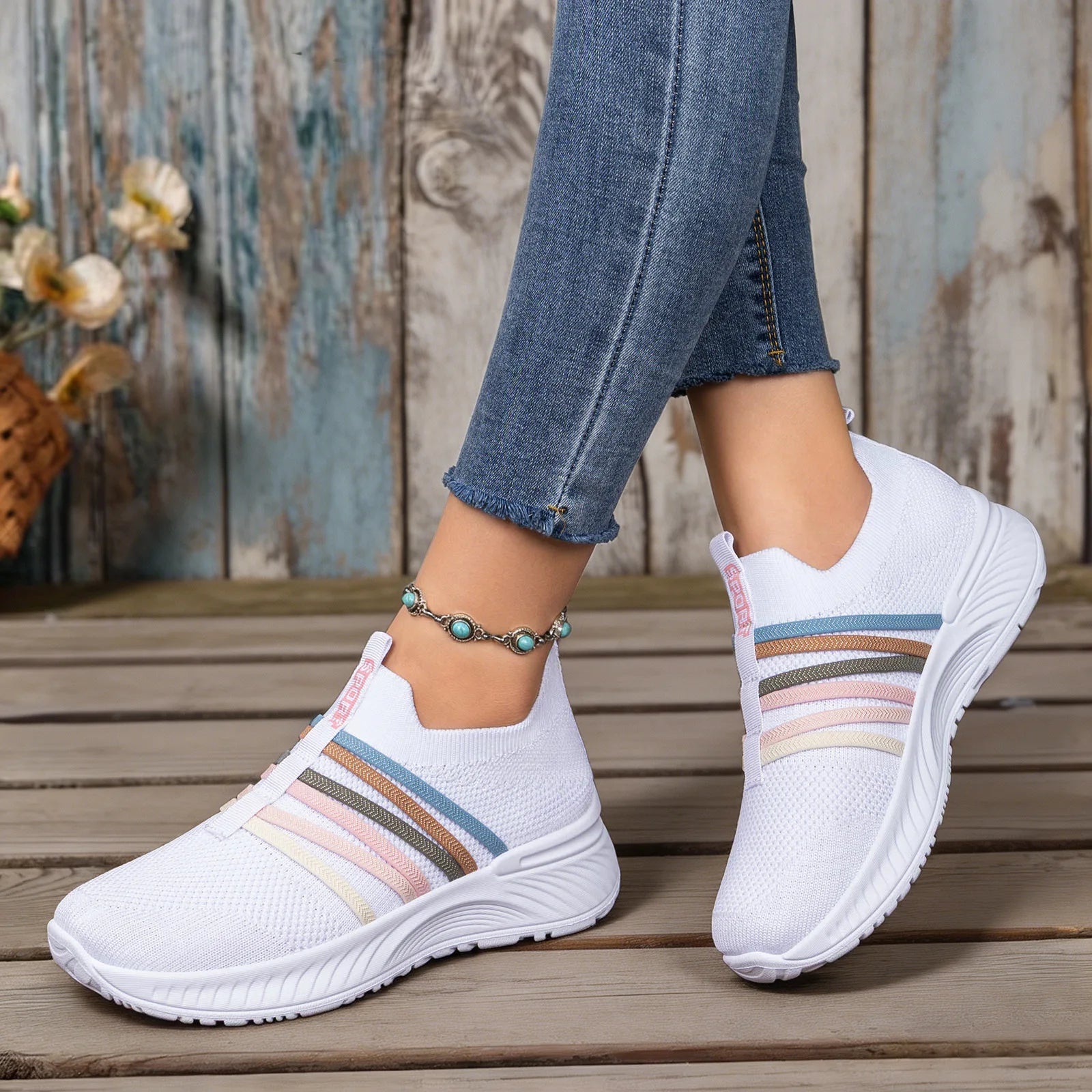 Claire™ │ Baskets confortables et antidérapantes