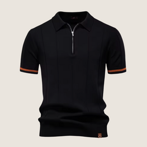 Monarch – Polo Slim Fit pour Homme avec Fermeture Éclair – Style Minimaliste et Confort pour Toutes les Occasions