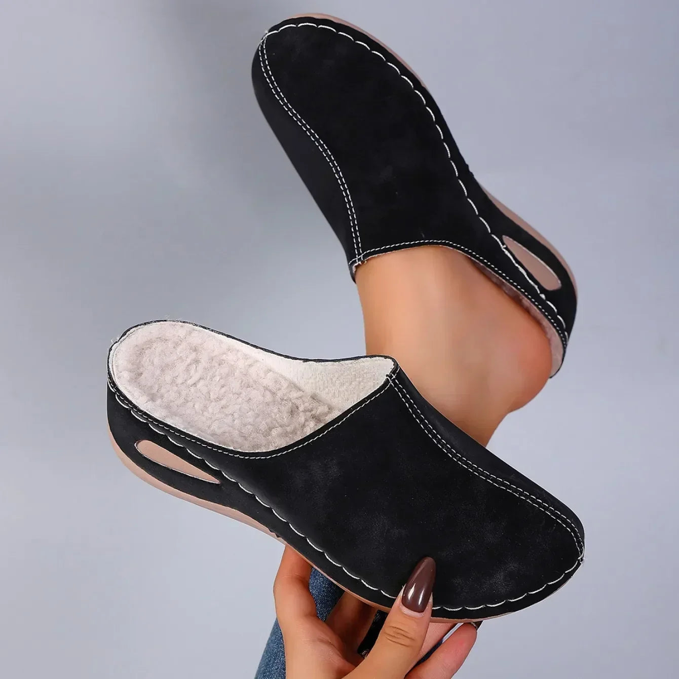 Élise™ | Warme orthopedische pantoffels voor dagelijks comfort