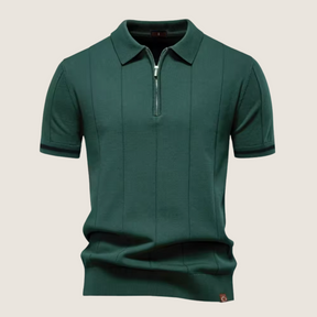 Monarch – Polo Slim Fit pour Homme avec Fermeture Éclair – Style Minimaliste et Confort pour Toutes les Occasions