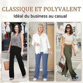 Monarch Wear - Casual Rechte Pantalon met Hoge Taille