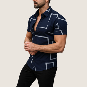 Monarch Chemise Imprimée – Style Estival Décontracté