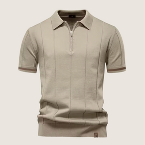 Monarch – Polo Slim Fit pour Homme avec Fermeture Éclair – Style Minimaliste et Confort pour Toutes les Occasions