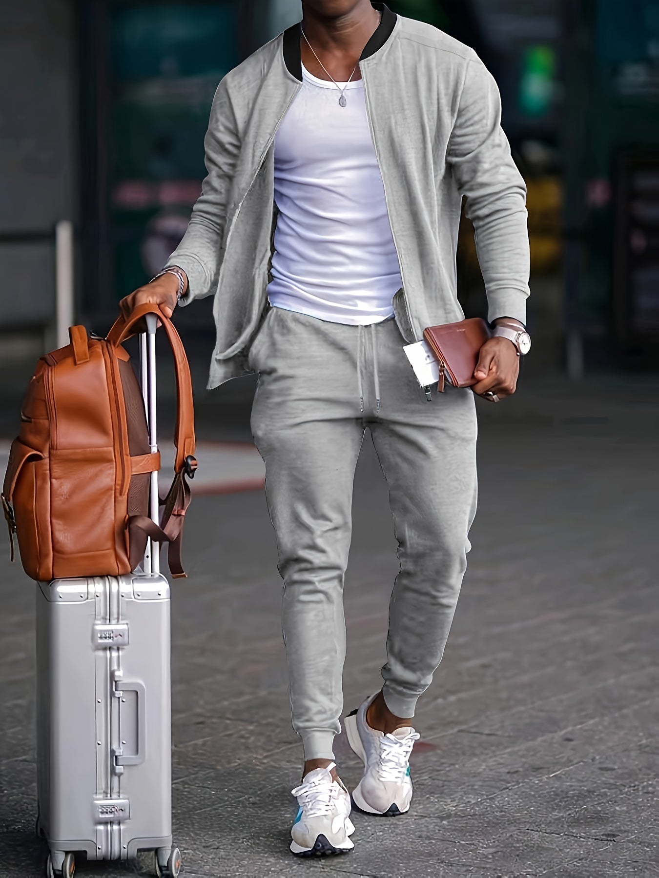 Tyler | Heren Casual Travel Set met Ritssluiting Jack