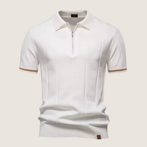 Monarch – Polo Slim Fit pour Homme avec Fermeture Éclair – Style Minimaliste et Confort pour Toutes les Occasions