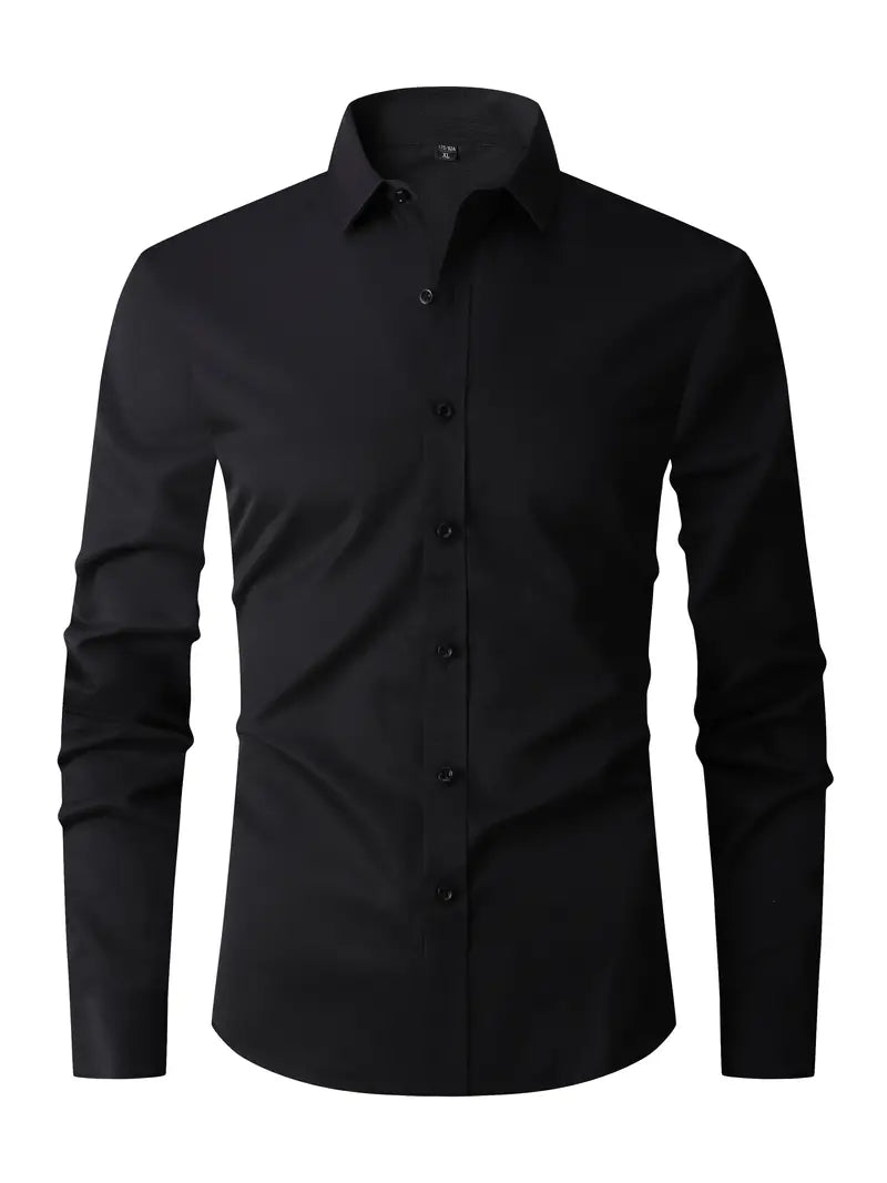 Oliver | Heren Slim Fit Overhemd met Knoopsluiting