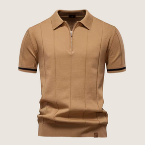 Monarch – Polo Slim Fit pour Homme avec Fermeture Éclair – Style Minimaliste et Confort pour Toutes les Occasions