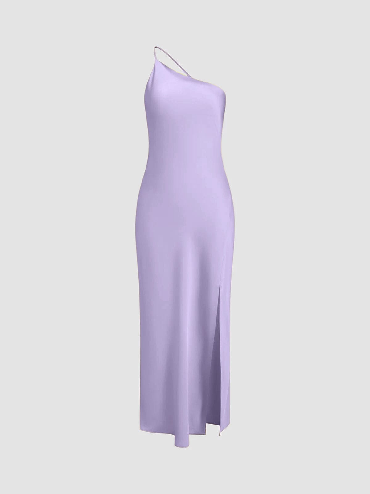 Katharina | Dames elegante mouwloze satijnen maxi-jurk met open rug