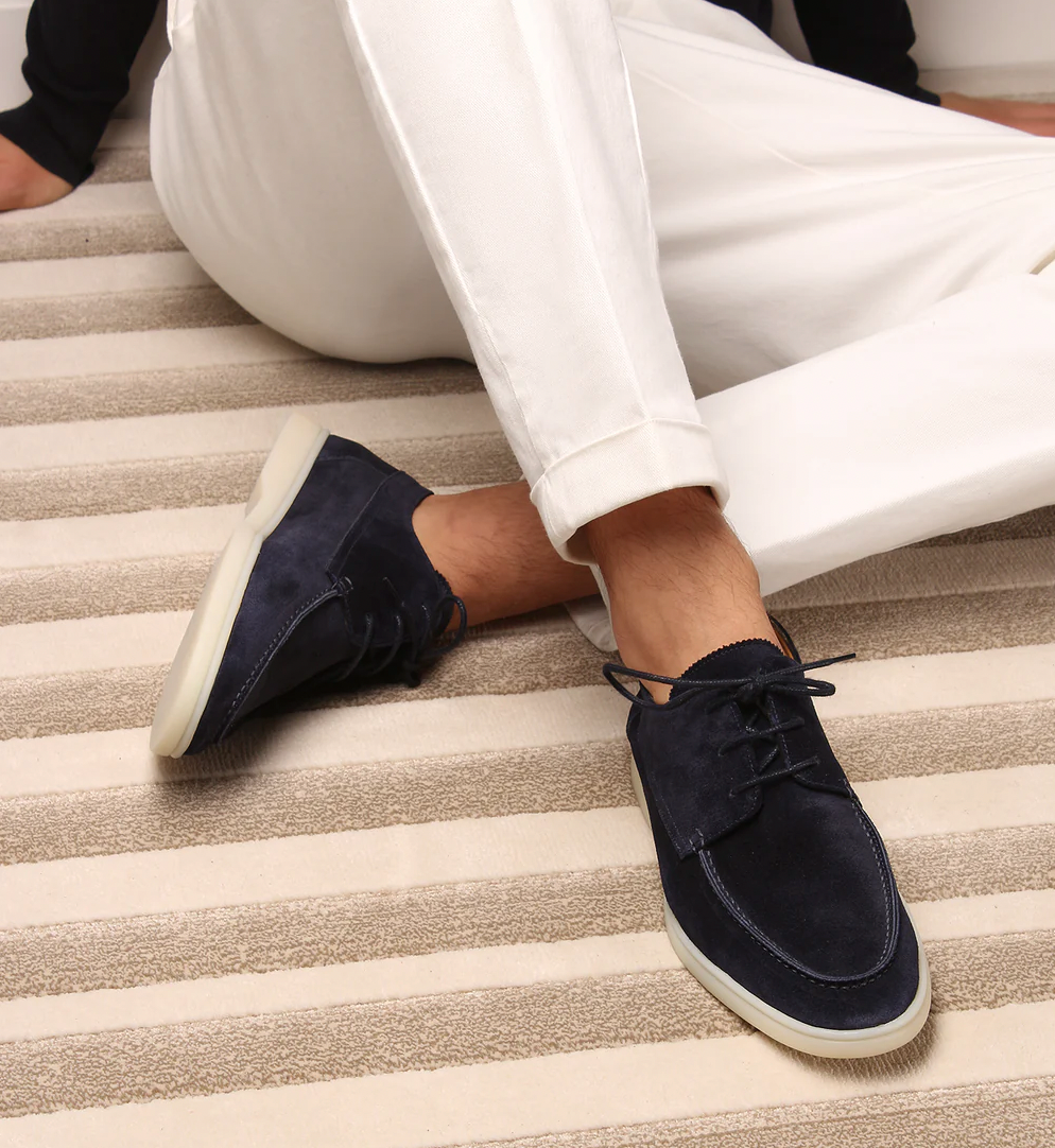 Nathaniel | Heren Casual Suède Veterschoenen