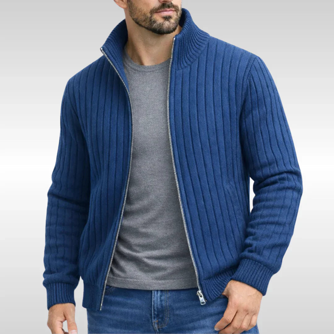 Monarch Wear | Veste zippée classique élégante – RibbedWarm™
