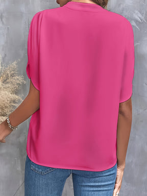 Lina | Dames lichtgewicht blouse met vloeiende stof en flatterende snit
