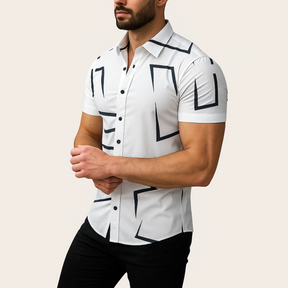 Monarch Chemise Imprimée – Style Estival Décontracté