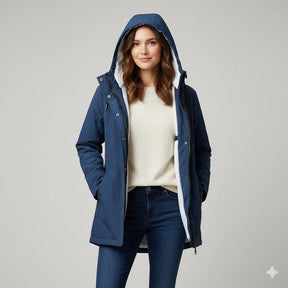 Parka CozyFleece™ met capuchon – 2-in-1 fluwelen voering