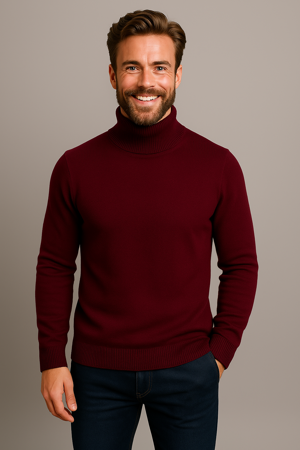 Zachary | Heren Winter Rollneck Pullover Trui