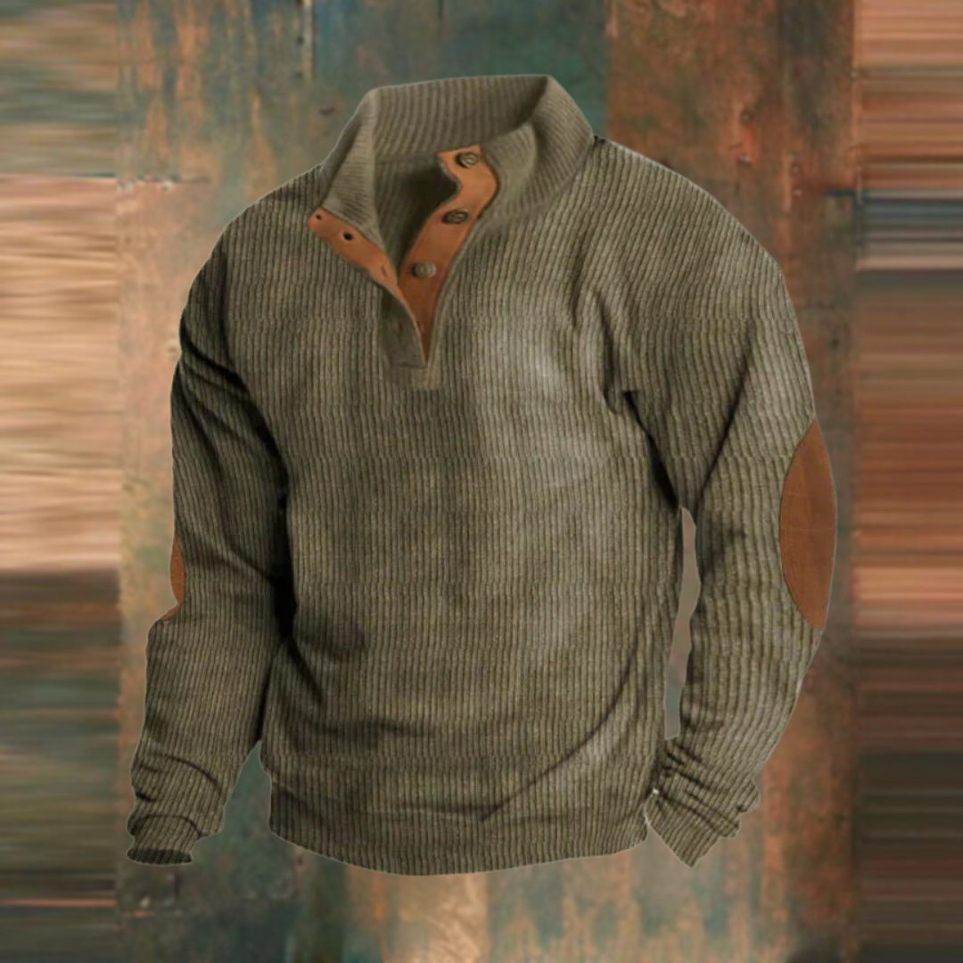Ronan | Heren Casual Trui met Kwart-Rits