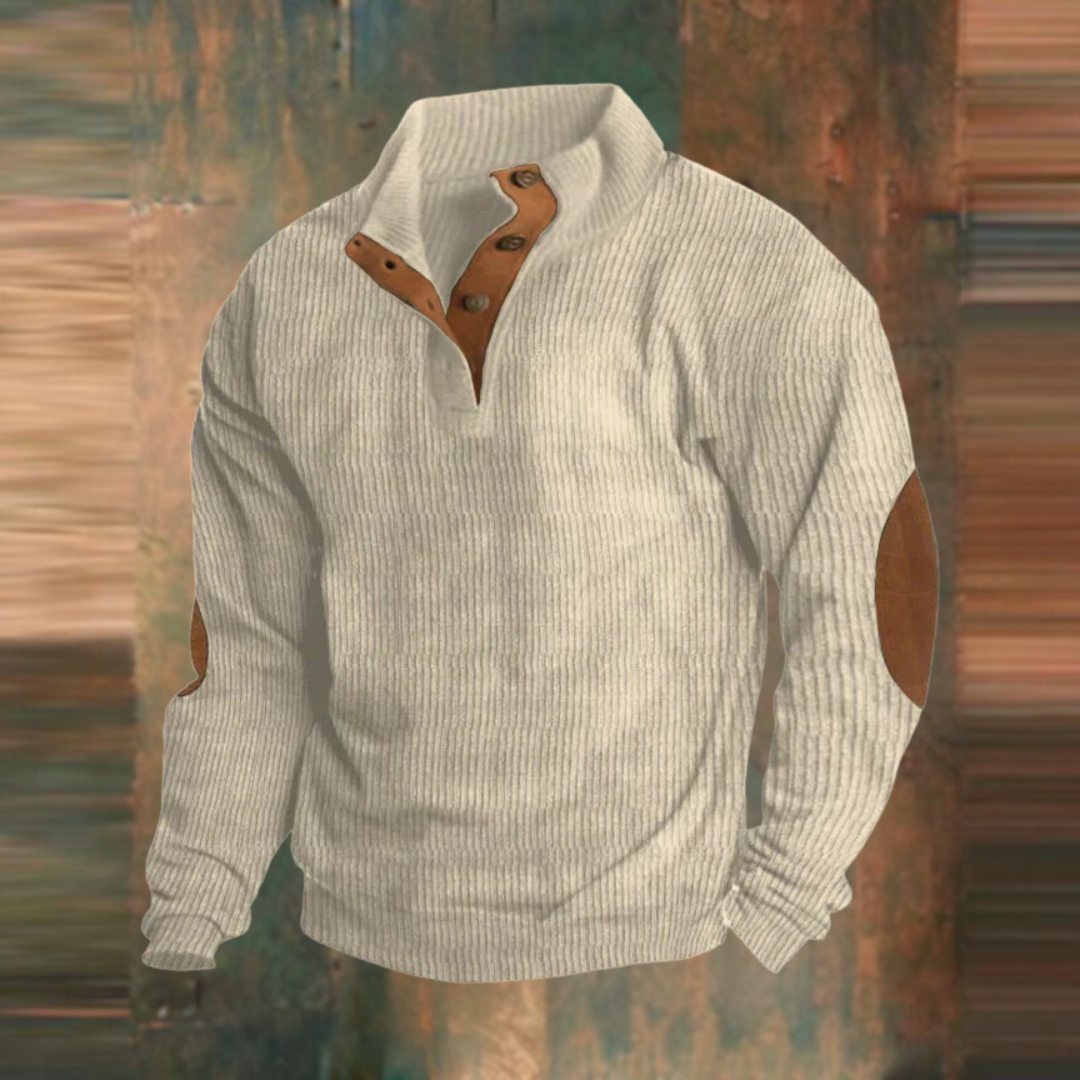 Ronan | Heren Casual Trui met Kwart-Rits