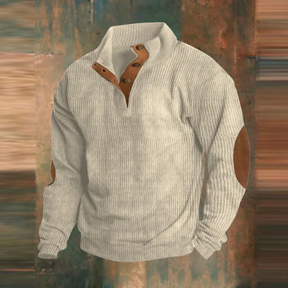 Ronan | Heren Casual Trui met Kwart-Rits