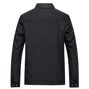 William | Heren Minimalistisch Rits Voorzijde Casual Jas