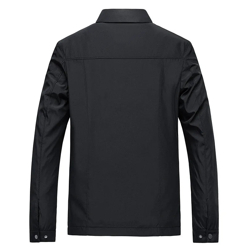 William | Heren Minimalistisch Rits Voorzijde Casual Jas