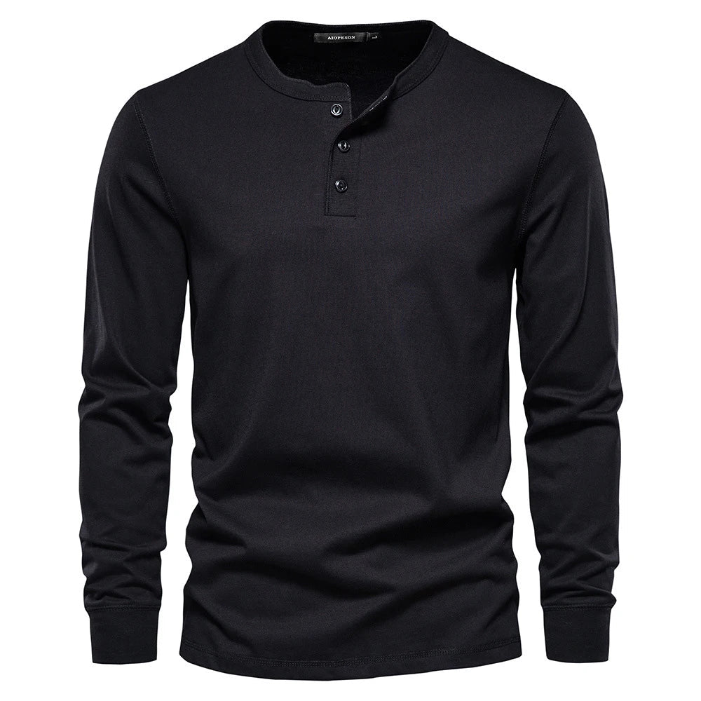 Brandon | Heren Lange Mouwen Shirt met Knopen