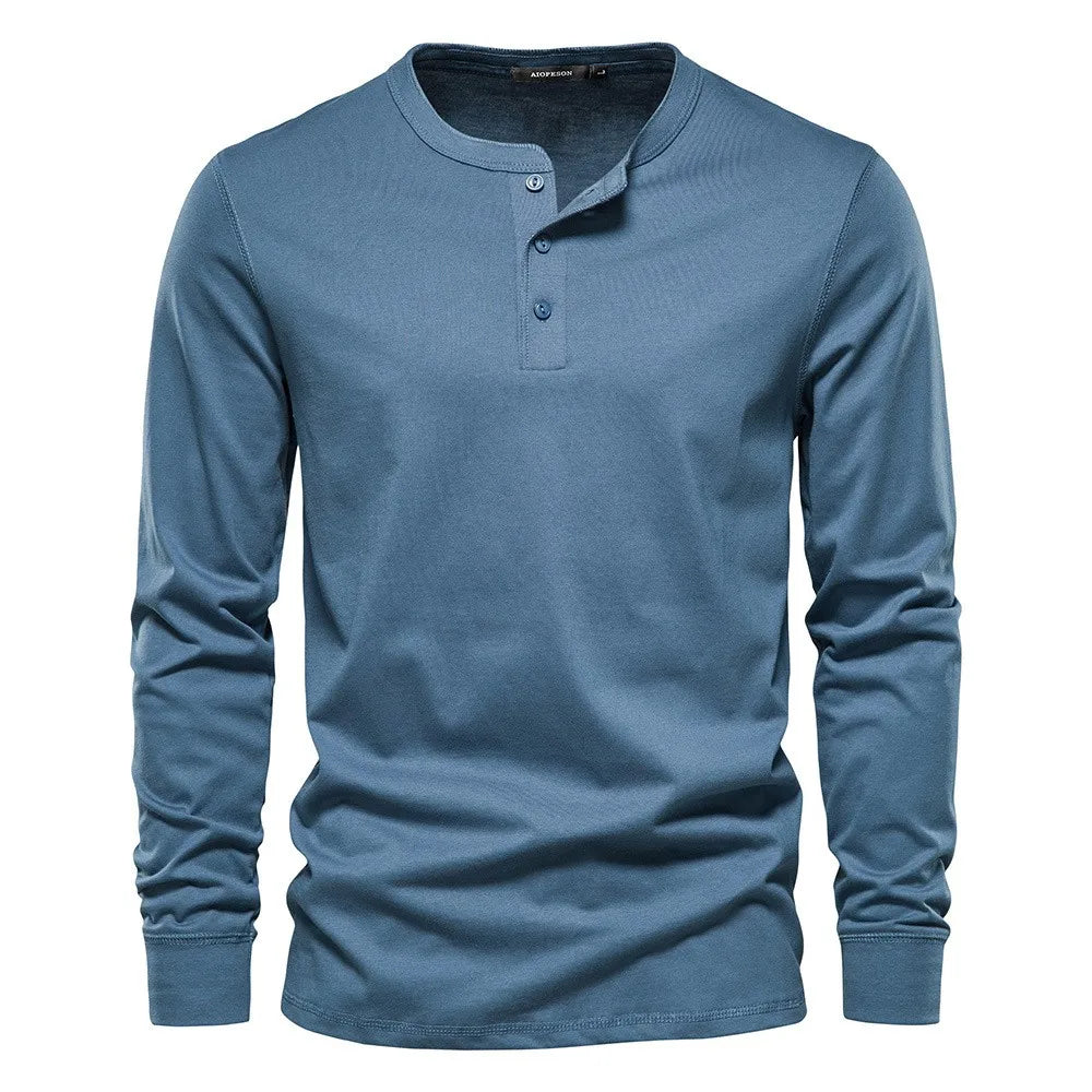 Brandon | Heren Lange Mouwen Shirt met Knopen