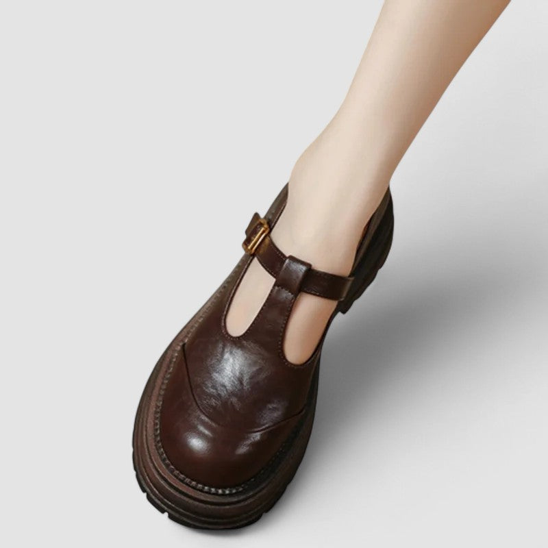 Jessica | Dames Platform T-Riem Casual Schoenen