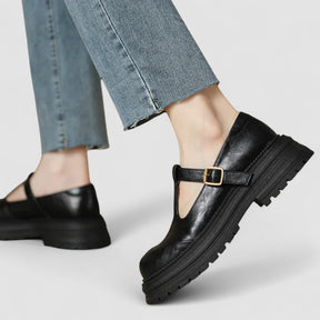 Jessica | Dames Platform T-Riem Casual Schoenen