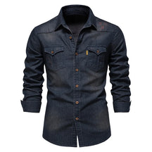 Oscar | Heren Denim Overhemd met Knopen