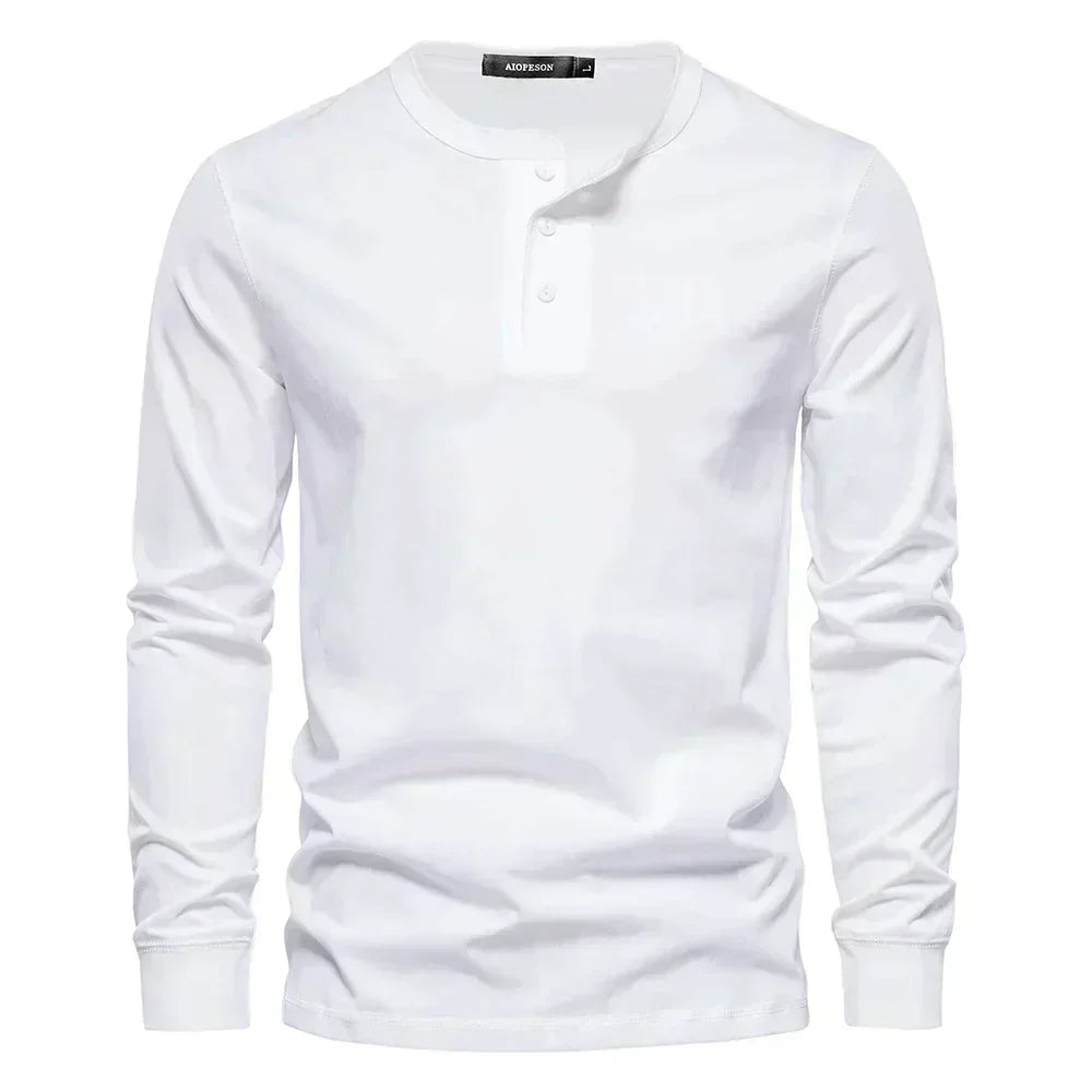 Brandon | Heren Lange Mouwen Shirt met Knopen