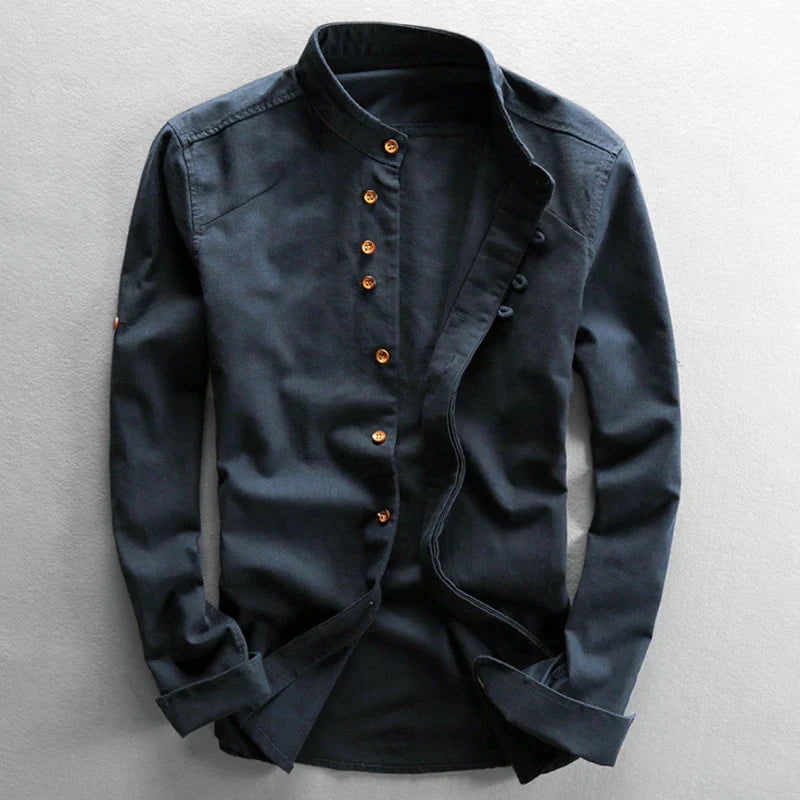 Monarch Wear - Mandarijnenkraag Overhemd Osaka™