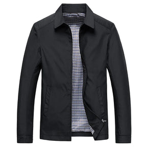 William | Heren Minimalistisch Rits Voorzijde Casual Jas