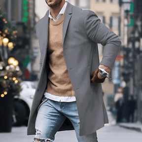 Nolan | Heren Jas met Enkele Rij Knopen en Strakke Look