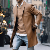 Nolan | Heren Jas met Enkele Rij Knopen en Strakke Look