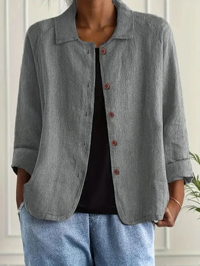 Chloe | Dames Casual Knoop Voorkant Lichtgewicht Jas