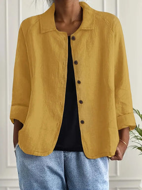 Chloe | Dames Casual Knoop Voorkant Lichtgewicht Jas