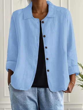 Chloe | Dames Casual Knoop Voorkant Lichtgewicht Jas