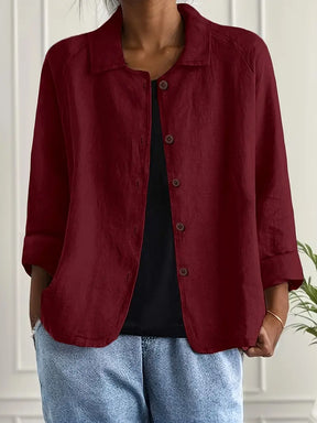 Chloe | Dames Casual Knoop Voorkant Lichtgewicht Jas