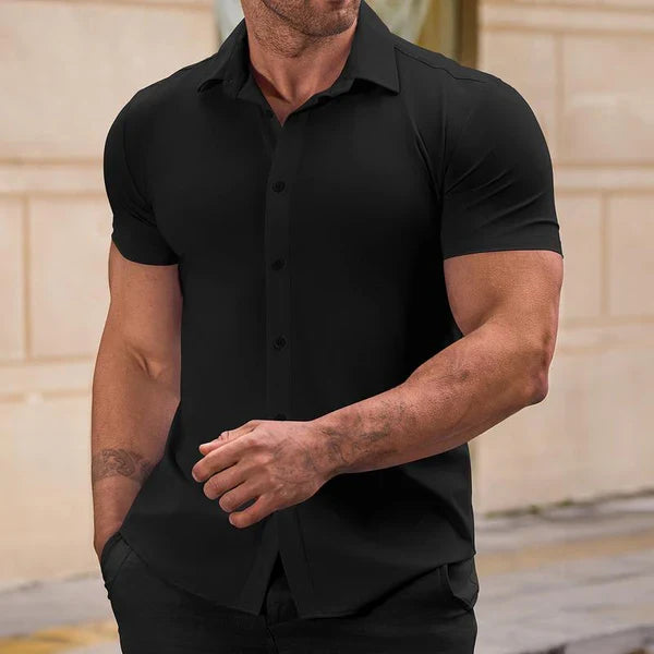 Slim Fit EasyFit™ Overhemd – Stijl en Comfort met 4D Stretch Technologie
