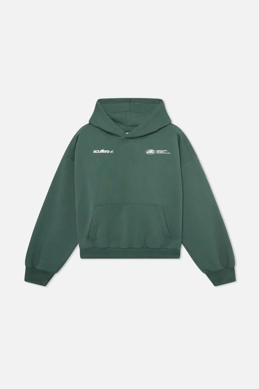 Nanda | Dames hoodie met ontspannen pasvorm en With love print
