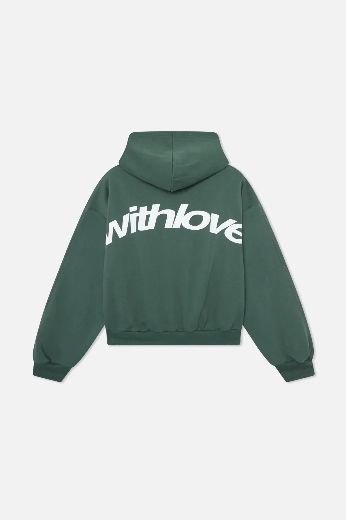 Nanda | Dames hoodie met ontspannen pasvorm en With love print