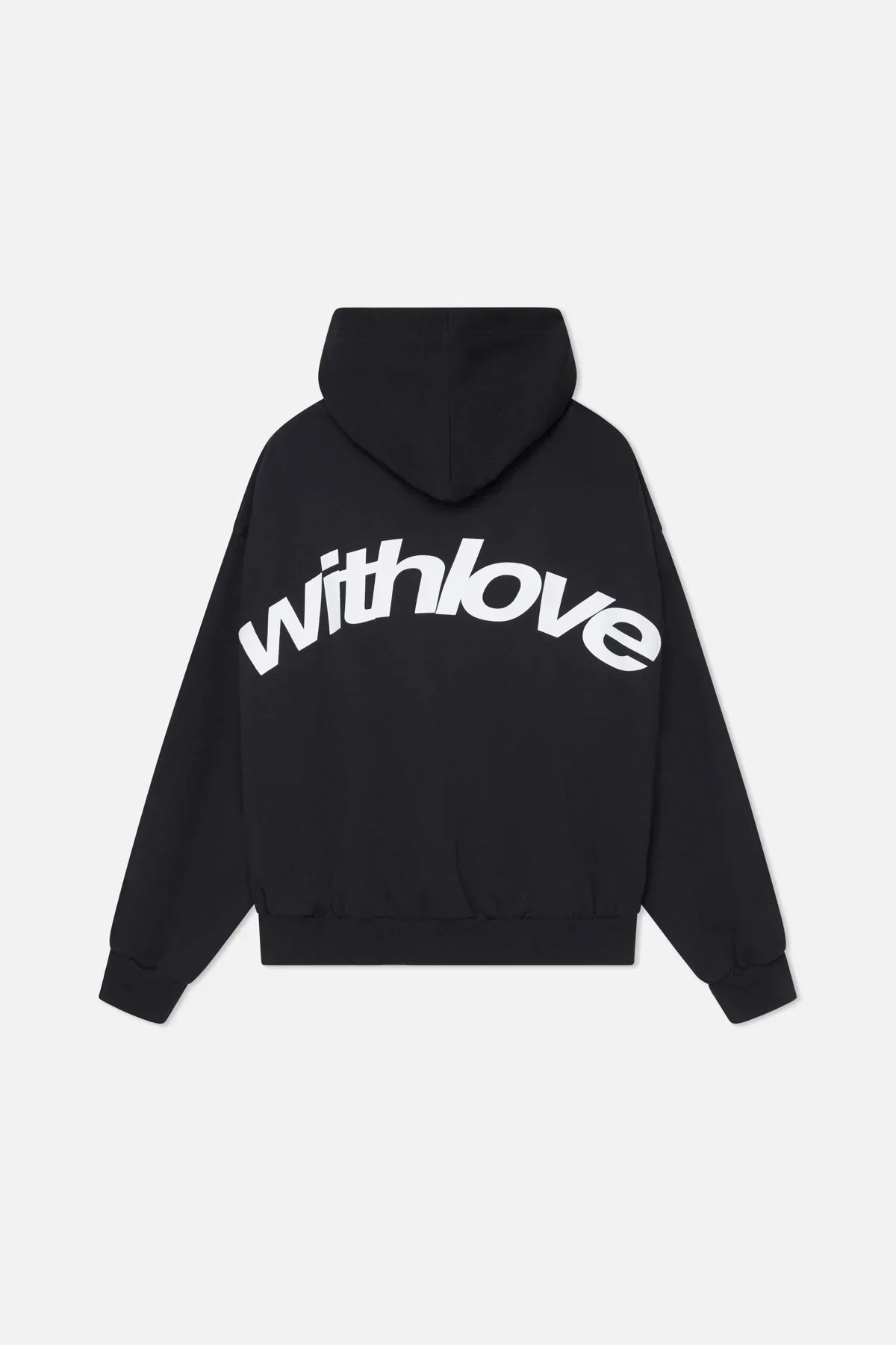 Nanda | Dames hoodie met ontspannen pasvorm en With love print