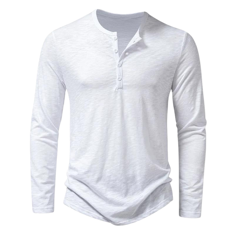Oliver | Heren Casual Button Henley Shirt