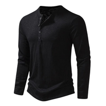 Oliver | Heren Casual Button Henley Shirt