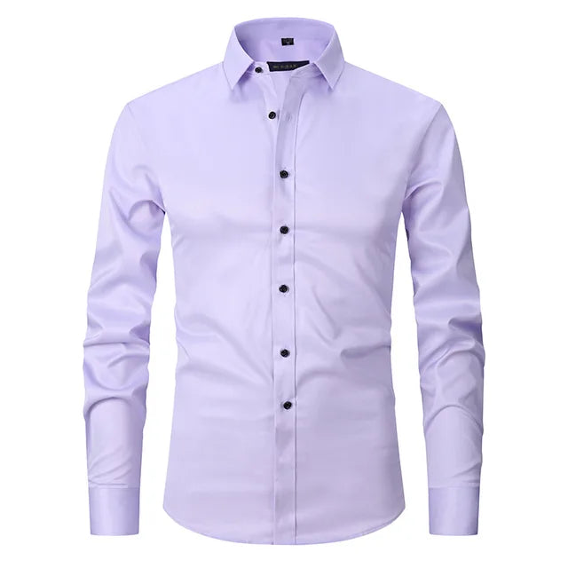 Zachary | Heren Slim Fit Overhemd met Lange Mouwen