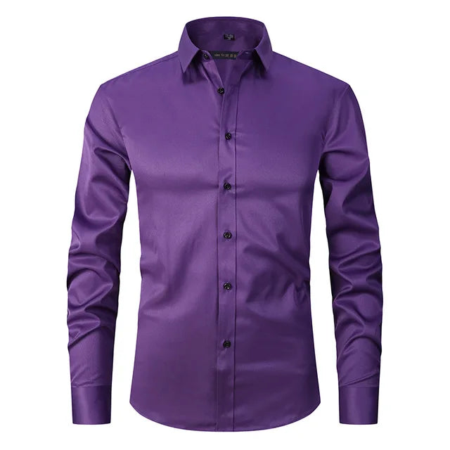 Zachary | Heren Slim Fit Overhemd met Lange Mouwen
